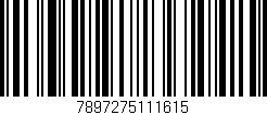 Código de barras (EAN, GTIN, SKU, ISBN): '7897275111615'