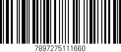 Código de barras (EAN, GTIN, SKU, ISBN): '7897275111660'