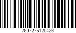 Código de barras (EAN, GTIN, SKU, ISBN): '7897275120426'