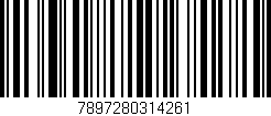 Código de barras (EAN, GTIN, SKU, ISBN): '7897280314261'