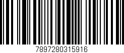 Código de barras (EAN, GTIN, SKU, ISBN): '7897280315916'