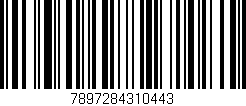 Código de barras (EAN, GTIN, SKU, ISBN): '7897284310443'