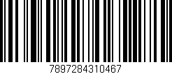 Código de barras (EAN, GTIN, SKU, ISBN): '7897284310467'