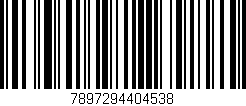 Código de barras (EAN, GTIN, SKU, ISBN): '7897294404538'