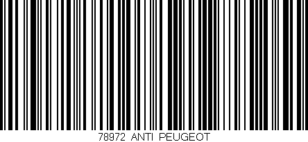 Código de barras (EAN, GTIN, SKU, ISBN): '78972_ANTI_PEUGEOT'
