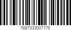 Código de barras (EAN, GTIN, SKU, ISBN): '7897333007775'