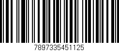 Código de barras (EAN, GTIN, SKU, ISBN): '7897335451125'