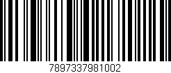 Código de barras (EAN, GTIN, SKU, ISBN): '7897337981002'