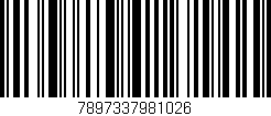 Código de barras (EAN, GTIN, SKU, ISBN): '7897337981026'