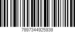 Código de barras (EAN, GTIN, SKU, ISBN): '7897344925938'