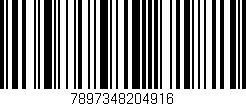 Código de barras (EAN, GTIN, SKU, ISBN): '7897348204916'
