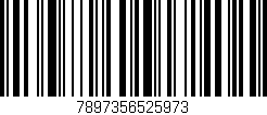 Código de barras (EAN, GTIN, SKU, ISBN): '7897356525973'