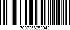Código de barras (EAN, GTIN, SKU, ISBN): '7897366259943'