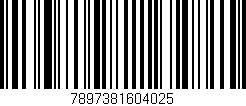 Código de barras (EAN, GTIN, SKU, ISBN): '7897381604025'