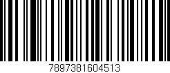 Código de barras (EAN, GTIN, SKU, ISBN): '7897381604513'