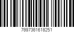 Código de barras (EAN, GTIN, SKU, ISBN): '7897381618251'
