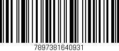 Código de barras (EAN, GTIN, SKU, ISBN): '7897381640931'