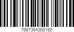 Código de barras (EAN, GTIN, SKU, ISBN): '7897384300160'
