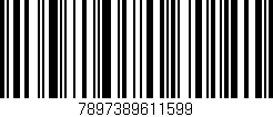 Código de barras (EAN, GTIN, SKU, ISBN): '7897389611599'