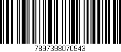 Código de barras (EAN, GTIN, SKU, ISBN): '7897398070943'