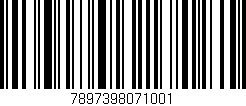 Código de barras (EAN, GTIN, SKU, ISBN): '7897398071001'