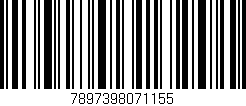 Código de barras (EAN, GTIN, SKU, ISBN): '7897398071155'