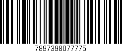 Código de barras (EAN, GTIN, SKU, ISBN): '7897398077775'