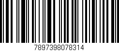 Código de barras (EAN, GTIN, SKU, ISBN): '7897398078314'