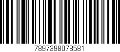 Código de barras (EAN, GTIN, SKU, ISBN): '7897398078581'