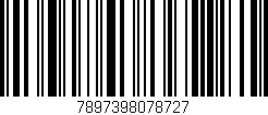 Código de barras (EAN, GTIN, SKU, ISBN): '7897398078727'