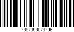 Código de barras (EAN, GTIN, SKU, ISBN): '7897398078796'