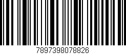 Código de barras (EAN, GTIN, SKU, ISBN): '7897398078826'