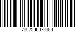 Código de barras (EAN, GTIN, SKU, ISBN): '7897398078888'