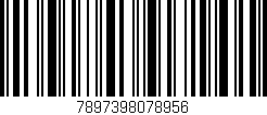 Código de barras (EAN, GTIN, SKU, ISBN): '7897398078956'
