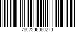 Código de barras (EAN, GTIN, SKU, ISBN): '7897398080270'