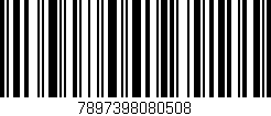 Código de barras (EAN, GTIN, SKU, ISBN): '7897398080508'