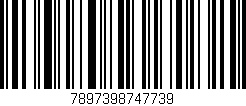 Código de barras (EAN, GTIN, SKU, ISBN): '7897398747739'