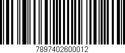 Código de barras (EAN, GTIN, SKU, ISBN): '7897402600012'
