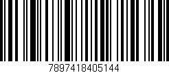 Código de barras (EAN, GTIN, SKU, ISBN): '7897418405144'