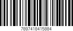 Código de barras (EAN, GTIN, SKU, ISBN): '7897418415884'