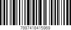 Código de barras (EAN, GTIN, SKU, ISBN): '7897418415969'