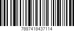 Código de barras (EAN, GTIN, SKU, ISBN): '7897418437114'