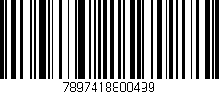 Código de barras (EAN, GTIN, SKU, ISBN): '7897418800499'