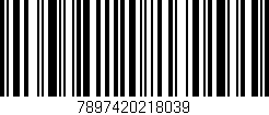 Código de barras (EAN, GTIN, SKU, ISBN): '7897420218039'