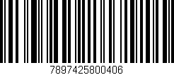 Código de barras (EAN, GTIN, SKU, ISBN): '7897425800406'