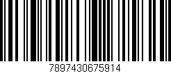 Código de barras (EAN, GTIN, SKU, ISBN): '7897430675914'