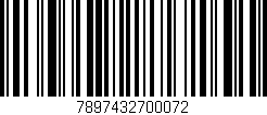 Código de barras (EAN, GTIN, SKU, ISBN): '7897432700072'