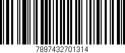 Código de barras (EAN, GTIN, SKU, ISBN): '7897432701314'