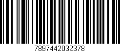 Código de barras (EAN, GTIN, SKU, ISBN): '7897442032378'
