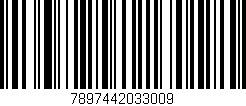 Código de barras (EAN, GTIN, SKU, ISBN): '7897442033009'